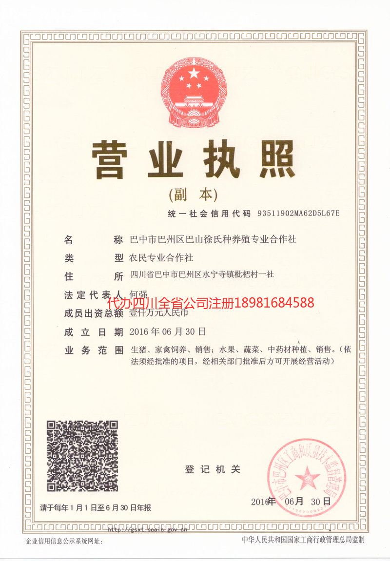 梅河口梅河口巴山徐氏种养殖专业合作社