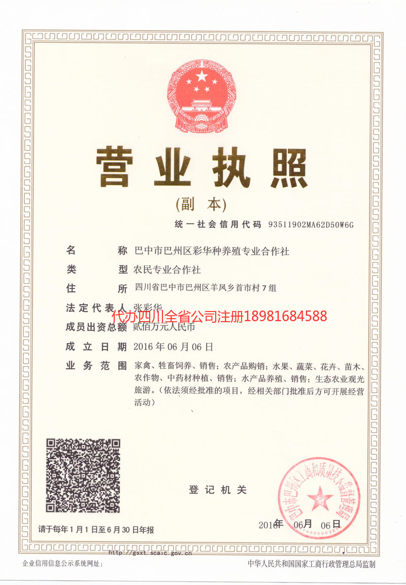 梅河口梅河口彩华种养殖专业合作社